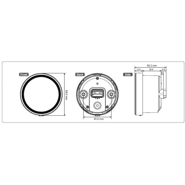 Koso North America D60 Hd Tnt 05 Tach Abe Speedometers Koso North America
