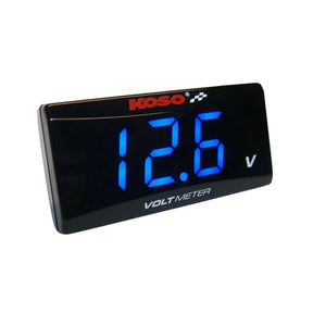 KOSO, Super-Slim digital volt meter. Blue digits Koso