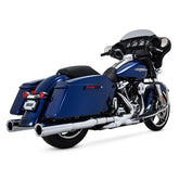 Vance & Hines Power Duals PCX Exhaust, Chrome - 09-16 Touring Cruiser Duals Headpipes Vance & Hines