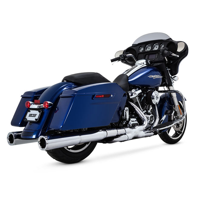 Vance & Hines Power Duals PCX Exhaust, Chrome - 09-16 Touring Cruiser Duals Headpipes Vance & Hines