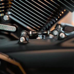 Kraus Motor Co. SX3 Shift Rod, Black - 18+ Softail Shifter Rod Parts Kraus Motor Co.