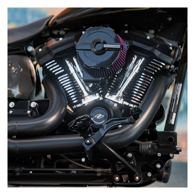 Kraus Motor Co. S3X Brake Lever, Black - +18 Softail Brake Pedals Kraus Motor Co.