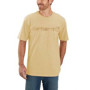 Carhartt Core Logo T Shirt S/S, Beach Heather T-Shirt Carhartt S