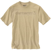 Carhartt Core Logo T Shirt S/S, Beach Heather T-Shirt Carhartt