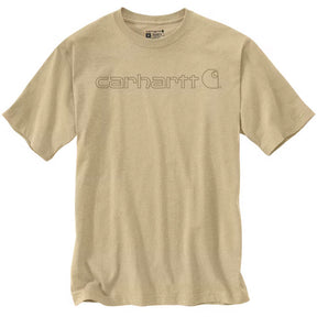 Carhartt Core Logo T Shirt S/S, Beach Heather T-Shirt Carhartt
