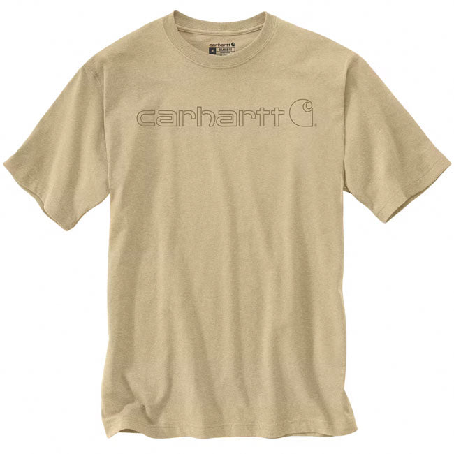 Carhartt Core Logo T Shirt S/S, Beach Heather T-Shirt Carhartt