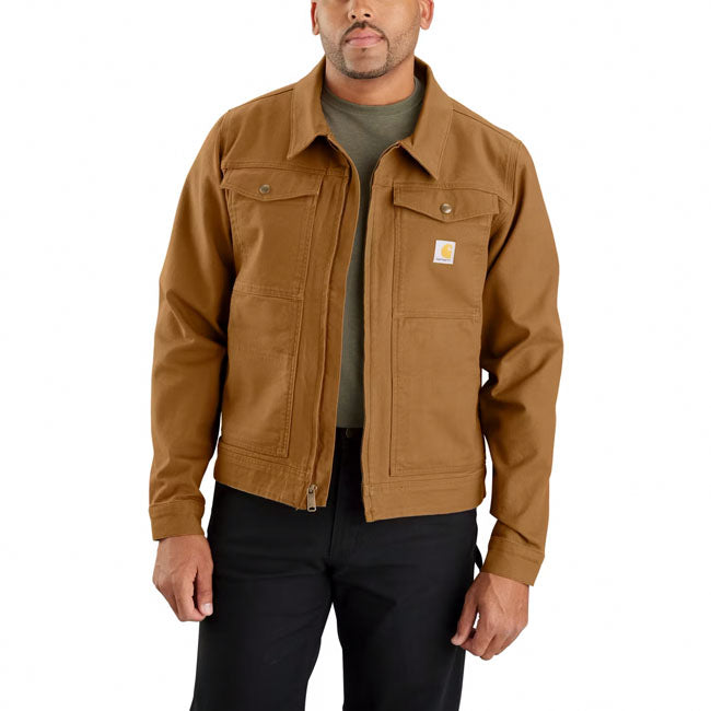 Carhartt Duck Relaxed Fit Jacket, Brown Jackets Male Carhartt