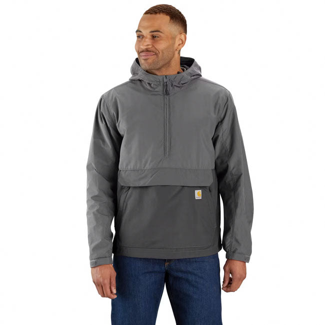Carhartt Lightweight Packable Anorak, Steel/Gravel Jacket Carhartt S