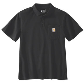 Carhartt Midweight S/S Pocket Polo black T-SHIRTS Carhartt