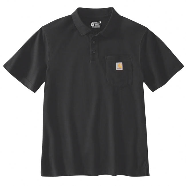 Carhartt Midweight S/S Pocket Polo black T-SHIRTS Carhartt