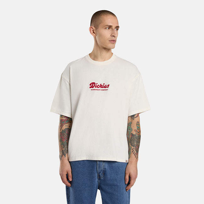 Lewistown Embro T-Shirt, Egret T-Shirt Dickies