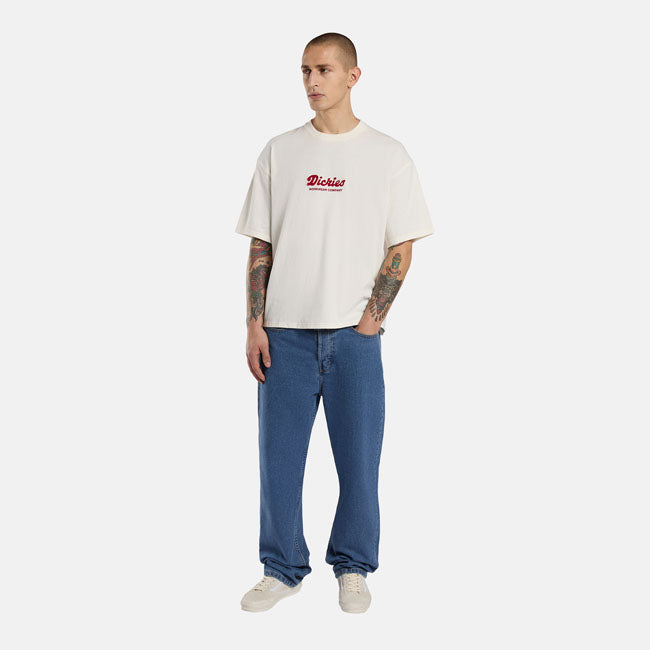 Lewistown Embro T-Shirt, Egret T-Shirt Dickies