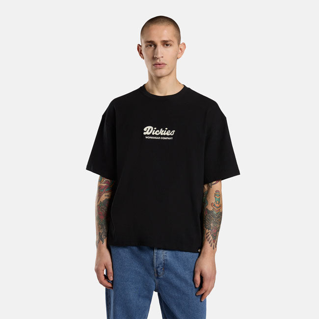 Dickies Lewistown Embro T-Shirt, Black T-Shirt Dickies