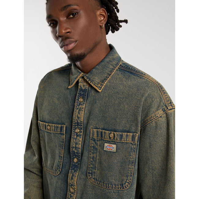 Dickies Houston Shirt, Yellow Fade Ind Shirts Dickies
