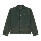 Dickies Lewistown Denim Jacket, Green Tone Fade Jackets Male Dickies S