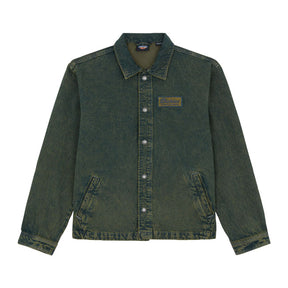 Dickies Lewistown Denim Jacket, Green Tone Fade Jackets Male Dickies S
