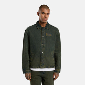 Dickies Lewistown Denim Jacket, Green Tone Fade Jackets Male Dickies