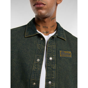 Dickies Lewistown Denim Jacket, Green Tone Fade Jackets Male Dickies