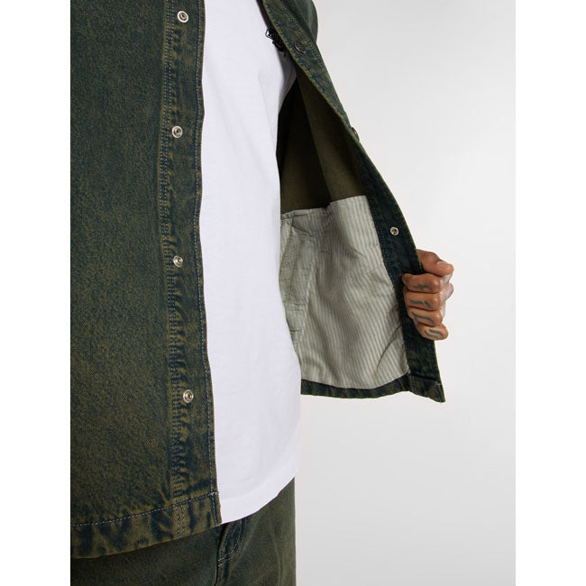 Dickies Lewistown Denim Jacket, Green Tone Fade Jackets Male Dickies