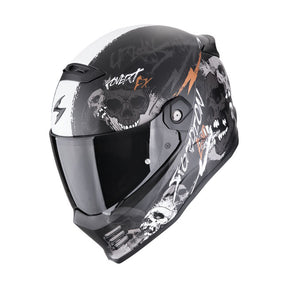 Scorpion Covert FX helmet skullz matt black-grey-gold HELMETS Scorpion
