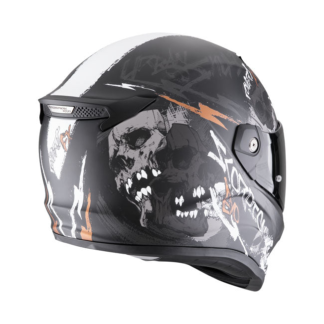 Scorpion Covert FX helmet skullz matt black-grey-gold HELMETS Scorpion