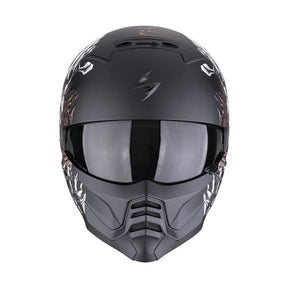 Scorpion EXO-Combat II Genesis matt black-white-gold HELMETS Scorpion