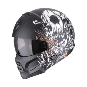 Scorpion EXO-Combat II Genesis matt black-white-gold HELMETS Scorpion