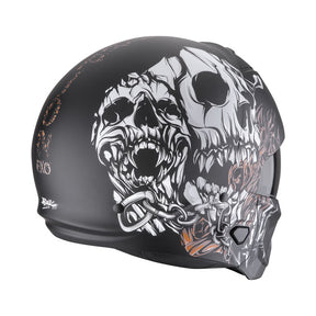 Scorpion EXO-Combat II Genesis matt black-white-gold HELMETS Scorpion