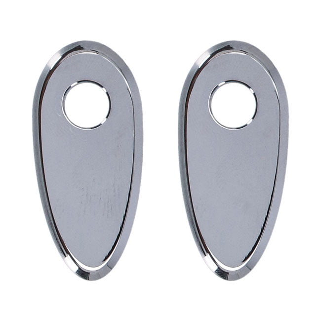 MCS, fender strut turn signal hole covers. Chrome FENDER MISC Mcs