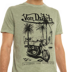 Von Dutch Socal t-shirt olive T-SHIRTS Von Dutch