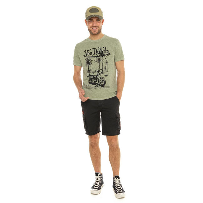 Von Dutch Socal t-shirt olive T-SHIRTS Von Dutch