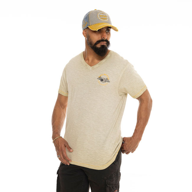 Von Dutch Hero t-shirt beige T-SHIRTS Von Dutch