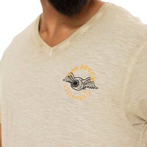 Von Dutch Hero t-shirt beige T-SHIRTS Von Dutch