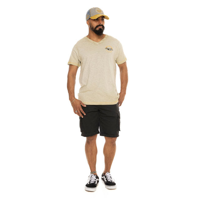 Von Dutch Hero t-shirt beige T-SHIRTS Von Dutch