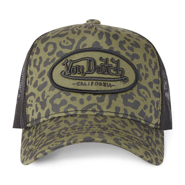 Von Dutch Leopard cap khaki CAPS Von Dutch