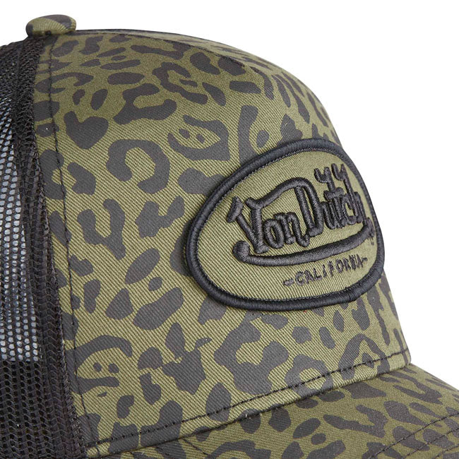 Von Dutch Leopard cap khaki CAPS Von Dutch