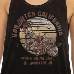 Von Dutch Cafe Race female top black TANK TOPS WOMEN Von Dutch