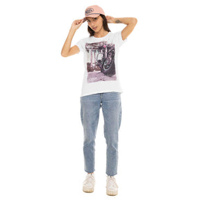 Von Dutch Moto female t-shirt white T-SHIRTS Von Dutch