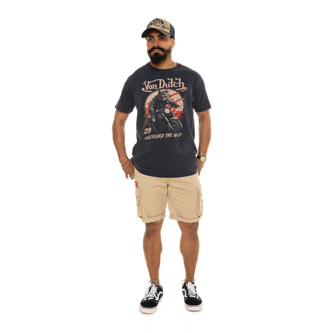 Von Dutch Wolfy t-shirt navy T-SHIRTS Von Dutch