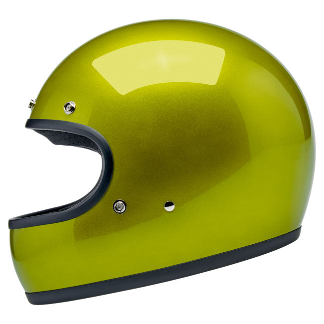Biltwell Gringo helmet Metallic Lime HELMETS Biltwell