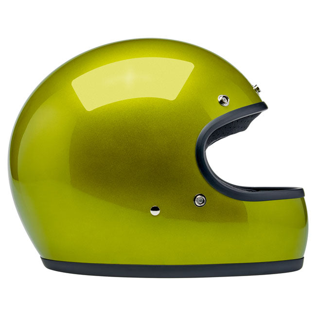 Biltwell Gringo helmet Metallic Lime HELMETS Biltwell