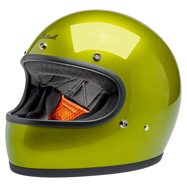 Biltwell Gringo helmet Metallic Lime HELMETS Biltwell