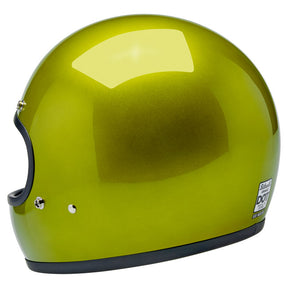 Biltwell Gringo helmet Metallic Lime HELMETS Biltwell