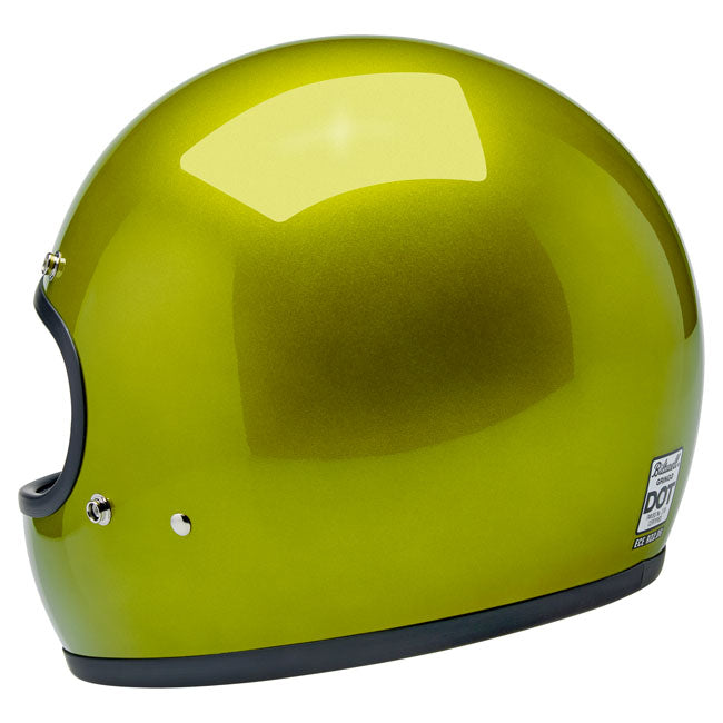 Biltwell Gringo helmet Metallic Lime HELMETS Biltwell