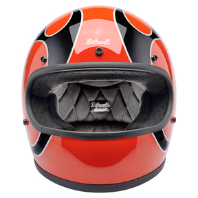 Biltwell Gringo helmet Comp Orange Flames HELMETS Biltwell