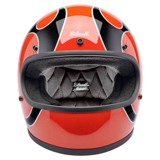 Biltwell Gringo helmet Comp Orange Flames HELMETS Biltwell