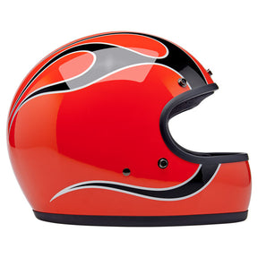 Biltwell Gringo helmet Comp Orange Flames HELMETS Biltwell