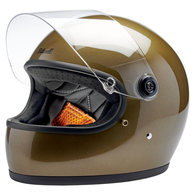 Biltwell Gringo S helmet Ugly Gold Metallic HELMETS Biltwell