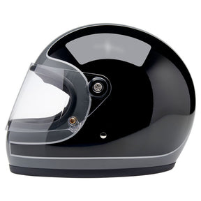 Biltwell Gringo S helmet Storm Grey/Black Tracker Gloss HELMETS Biltwell