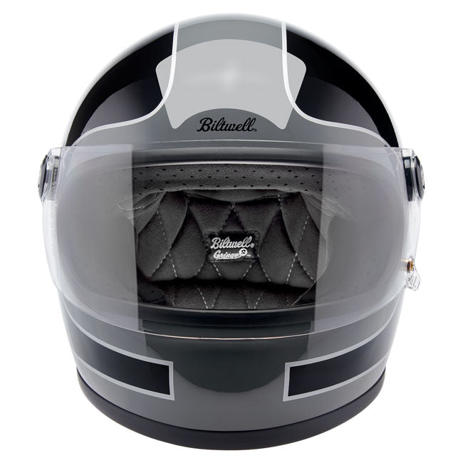 Biltwell Gringo S helmet Storm Grey/Black Tracker Gloss HELMETS Biltwell